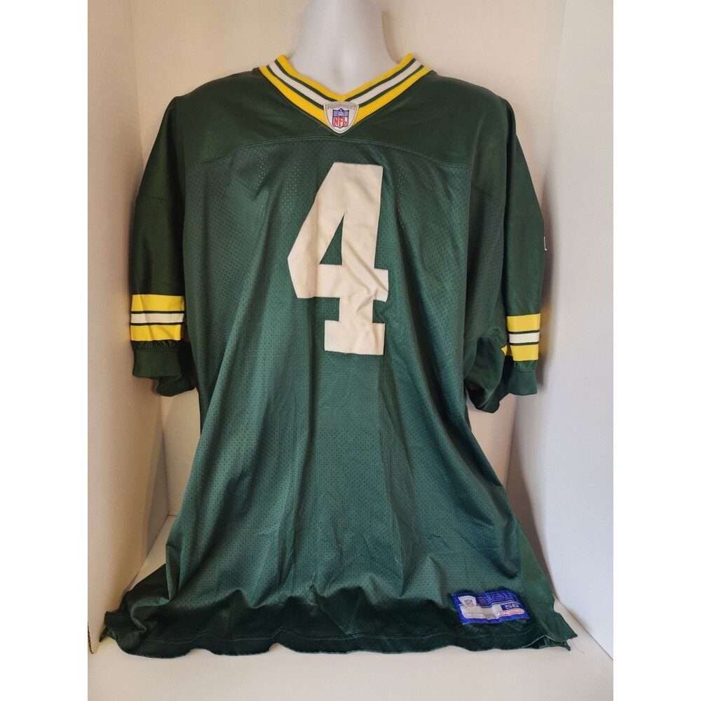 Green Bay Packers Brett Favre  #4 Reebok NFL Equipment Onfield Jersey Size 56